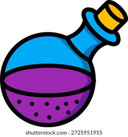 Icono de tubo de botella de poción mágica