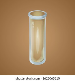 Magic potion empty bottle game asset vector icon, cute fantasy design, isolated element.