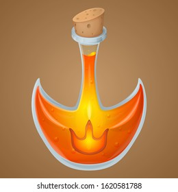 Magic potion game asset vector icon, cute fantasy design, isolated element.