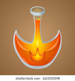 Magic potion game asset vector icon, cute fantasy design, isolated element.