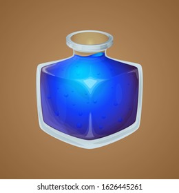 Magic potion game asset vector icon, cute fantasy design, isolated element.