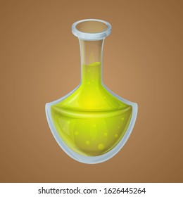 Magic potion game asset vector icon, cute fantasy design, isolated element.