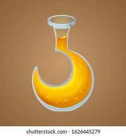 Magic potion game asset vector icon, cute fantasy design, isolated element.