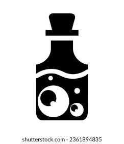 magic potion halloween silhouette style icon