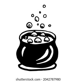 Magic potion. Hand drawn vector image