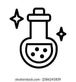 Magic Potion icon illustration in line style. Perfect for website mobile app presentation. Suitable for any user interface and user experience