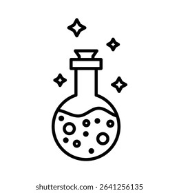 Magic potion icon outline set sign