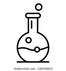 Magic potion icon. Outline magic potion vector icon for web design isolated on white background