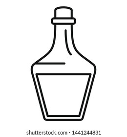 Magic potion icon. Outline magic potion vector icon for web design isolated on white background