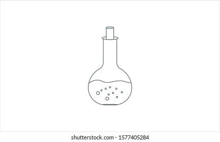 Magic potion icon simple style vector image
