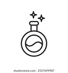 Magic potion icon Thin line art collection