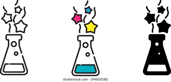 Magic potion icon , vector