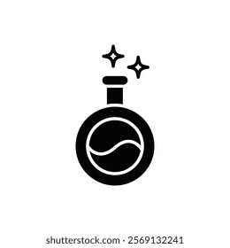 Magic potion icon Vector flat thin line illustration