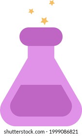 Magic potion, illustration, on a white background.