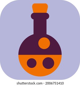 Magic potion, illustration, vector on a white background.
