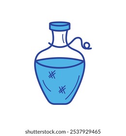 Magic Potion Jar icon islote white background vector stock illustration