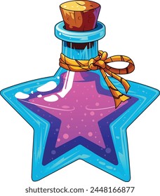 Magic Potion Star Shaped with Mana