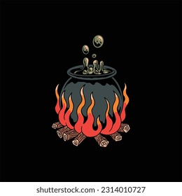 magic potion tattoo vector design