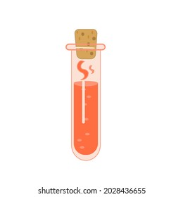 Magic potion Test Tube vector illustration on white background