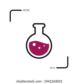 Magic potion vector icon isolated on white background