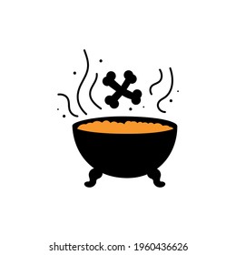 Magic potion vector icon isolated on white background.