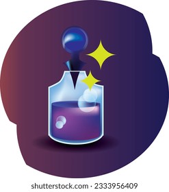 Magic potions in a fantasy world ,fantasy realm adventure mysticism, mystery