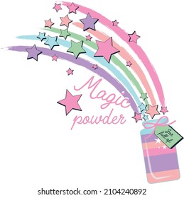 magic powder from a jar 