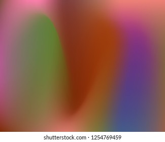 Magic Rainbow Colors Gradient Background. Wavy Fluid Shapes Colorful Template. Iridescent Futuristic Gradient Texture. Neon Light Colors Mesh Vector Design