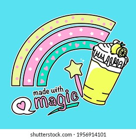 MAGIC RAINBOW LEMON LIME SMOOTHIE