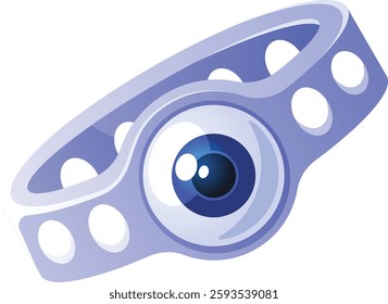 Magic ring with eye vector illustration
