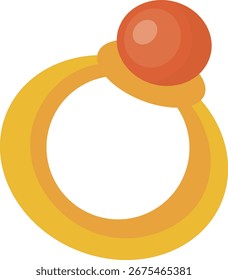 Anillo mágico objeto de ilustración de fantasía