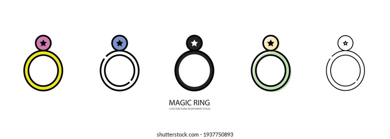 Magic Ring vector type icon