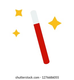 Magic rod vector, Magic related flat design icon