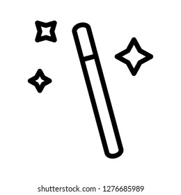 Magic rod vector, Magic related line design icon