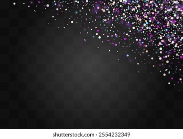 Magic Round Happy Vector Transparent Background. Colored Decoration Circle Wallpaper. Top Invitation. Gradient Luxury Banner.