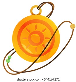 Magic Round Locket. Illustration for gaming mobile applications.