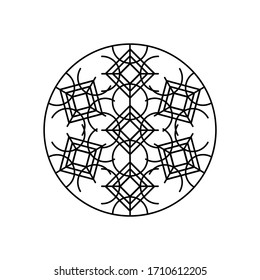 Magic Runic symbols. Sacred geometry, mandala. Medieval sign. Symbols of the esoteric mandala. Occult ancient symbols. Vector illustration