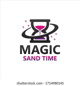 Design der magischen Sand-Time-Logos