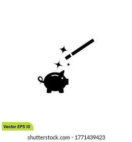magic savings icon illustration vector eps 10 logo template