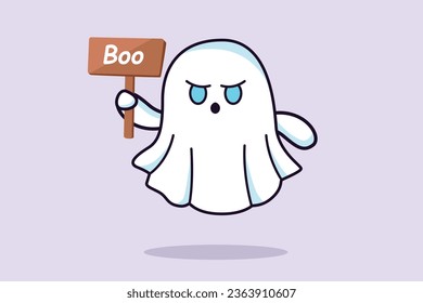 Magic scary spirits with different emotions and face expressions. Cute funny happy ghosts concept. Colored flat vector illustration isolated. 