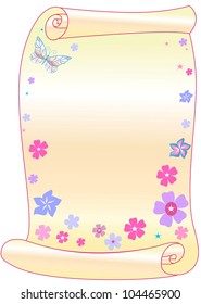 The magic scroll for your congratulatory text