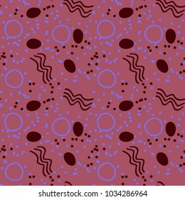 Magic sea life creative pattern. Digital design for print, fabric, fashion or presentation.