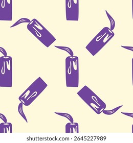 Magic seamless pattern with constellations, sun, moon, magic eyes, clouds and stars. Mystical esoteric background for design