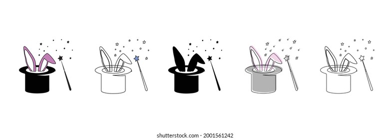 magic set vector type icon