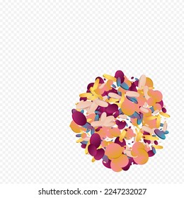 Magic Shine Carnival Purple Background. Unicorn Happy Round Design. Christmas Illustration. Colorful Independence Texture.