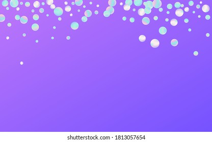 Fondo azul brillante mágico. Papel tapiz del Punto de Navidad colorido. Invitación al Carnaval. Tarjeta Voladora De Colores.