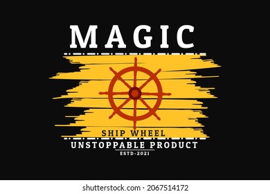 magic ship wheel retro design