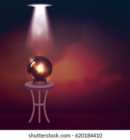 Magic Show poster design template. Magic show flyer design. Magical illusion fiction in theater