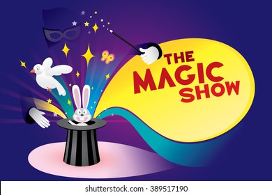 The Magic Show. Vector Illustration