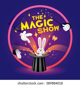 The Magic Show. Vector Illustration